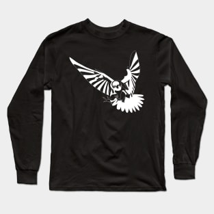 White peregrine falcon hawk ecopop Long Sleeve T-Shirt